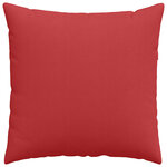 vidaXL Coussins de canapé 2 Pièces Rouge 80 x 80 cm tissu
