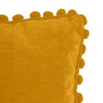 Coussin a Pompons - 40 x 40 cm - Ocre