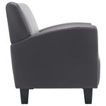 vidaXL Chaise gris similicuir