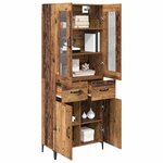 vidaXL Haut Armoire Bois Ancien 69 5 x 34 x 180 cm Bois d'ingénierie