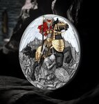 Pièce de monnaie en Argent 5 Dollars g 62.2 (2 oz) Millésime 2025 VALKYRIE