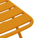 vidaXL Chaises de jardin pliantes 2 pièces Jaune Moutarde 42x52x82 cm Acier thermolaqué