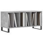 vidaXL Armoire à disques gris béton 100x38x48 cm bois d'ingénierie