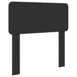 vidaXL Cadre de lit avec tête de lit Noir 90 x 190 cm Pin massif