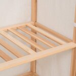 vidaXL Garde-robe à 3 niveaux 79 x 40 x 170 cm