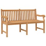 vidaXL Banc de jardin 150 cm bois de teck massif