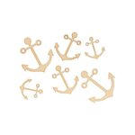 90 mini décorations en bois - Ancres de bateau