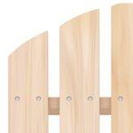 vidaXL Chaise de jardin Adirondack 2 places et repose-pied sapin