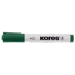 Marqueur tableau blanc et chevalet 'K MARKER' Pte bIseautée Vert KORES