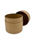 Lot de 25 boîtes cylindriques Kraft 7.2 x 6.2 cm