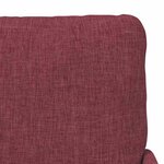 vidaXL Canapés avec coussin 55cm Bordeaux Contreplaqué