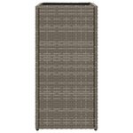 vidaXL Jardinière Gris 30x30x60 cm résine tressée