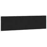 vidaXL Coussin de tête de lit noir 180 cm velours