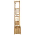 vidaXL Arche de jardin Naturel 177 x 40 x 205 cm Bambou