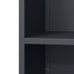 vidaXL Portant de bois chauffage anthracite 40x30x80 cm