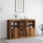 vidaXL Buffet Bois ancien 162 x 37 x 100 cm Bois d'ingénierie