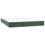 vidaXL Matelas de lit à ressorts ensachés 120x210x20 cm velours