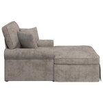 vidaXL Chaise lounge avec jupe Sable 157 x 91 x 91 cm ARES