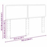 vidaXL Tête de lit Chêne noir 160 cm Bois d'ingénierie