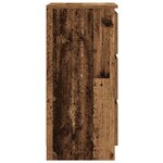 vidaXL Buffet vieux bois 37 5x35x76 cm bois d'ingénierie