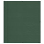vidaXL Écran de balcon vert foncé 120x800 cm 100  polyester oxford