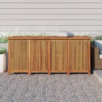 vidaXL Boîte de rangement de jardin 175x80x75 cm bois massif d'acacia