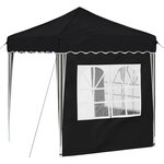 vidaXL Tente de fête pop-up 195 x 195 x 245 cm Anthracite Tissu Oxford
