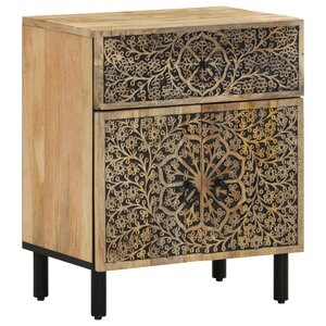 vidaXL Table de chevet 50x33x60 cm bois de manguier massif