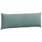 vidaXL Coussins de canapé 2 Pièces Vert Mer 120 x 40 cm