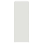 vidaXL Buffet blanc 67x39x107 cm acier