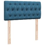 vidaXL Sommier à lattes de lit avec matelas bleu 100x200 cm