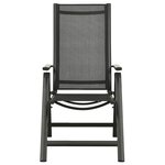 vidaXL Ensemble de bistro 5 Pièces noir et anthracite