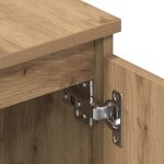vidaXL Meuble TV chêne artisanal 140x40x36 cm bois d'ingénierie