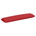 vidaXL Coussin de Dos Rouge 200 x 19 x 50 cm tissu