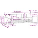 vidaXL Ensemble de canapés d'extérieur 5 pc Naturel