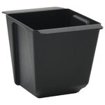 vidaXL Caisses à fleurs pour palettes Euro 24 pc Noir Polypropylène
