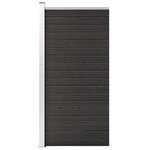 vidaXL Panneau de clôture WPC 95x186 cm Gris