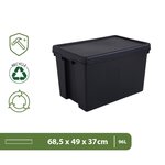 Pack and Move - Boîte Stockage Plastique - 49 x 68 5 x 37 cm - Stockage  Outils  Bricolage - Ultra Résistant - Réutilisable - 96L
