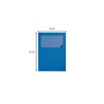Paquet De 100 Chemises À Fenetre Forever - 22x31cm - Bleu Vif - X 4 - Exacompta