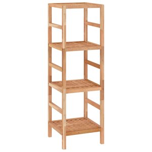 vidaXL Étagère de salle de bain 35 5x35 5x112 5cm Bois massif de noyer