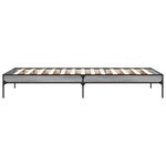vidaXL Cadre de lit sans matelas sonoma gris 75x190 cm