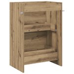 vidaXL Meuble sous lavabo de salle de bain Chêne artisanal