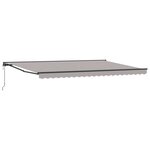 vidaXL Cadre d'auvent Gris clair 500 × 300 cm