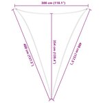 vidaXL Voile d'ombre Orange et marron 3 x 4 x 4 m