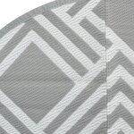 vidaXL Tapis d'extérieur gris Ø160 cm PP