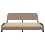 vidaXL Cadre de lit Dover cappuccino 180x200 cm similicuir