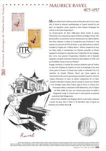 Document philatélique - Maurice Ravel (1875-1937)