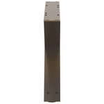 vidaXL Pieds de table basse 2 pièces Acier naturel 50 x (30-31 3) cm Acier