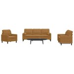 vidaXL Ensemble de canapés 3 Pièces avec coussins et traversins velours