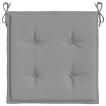 vidaXL Coussins de chaise jardin lot de 6 gris 50x50x4 cm tissu oxford